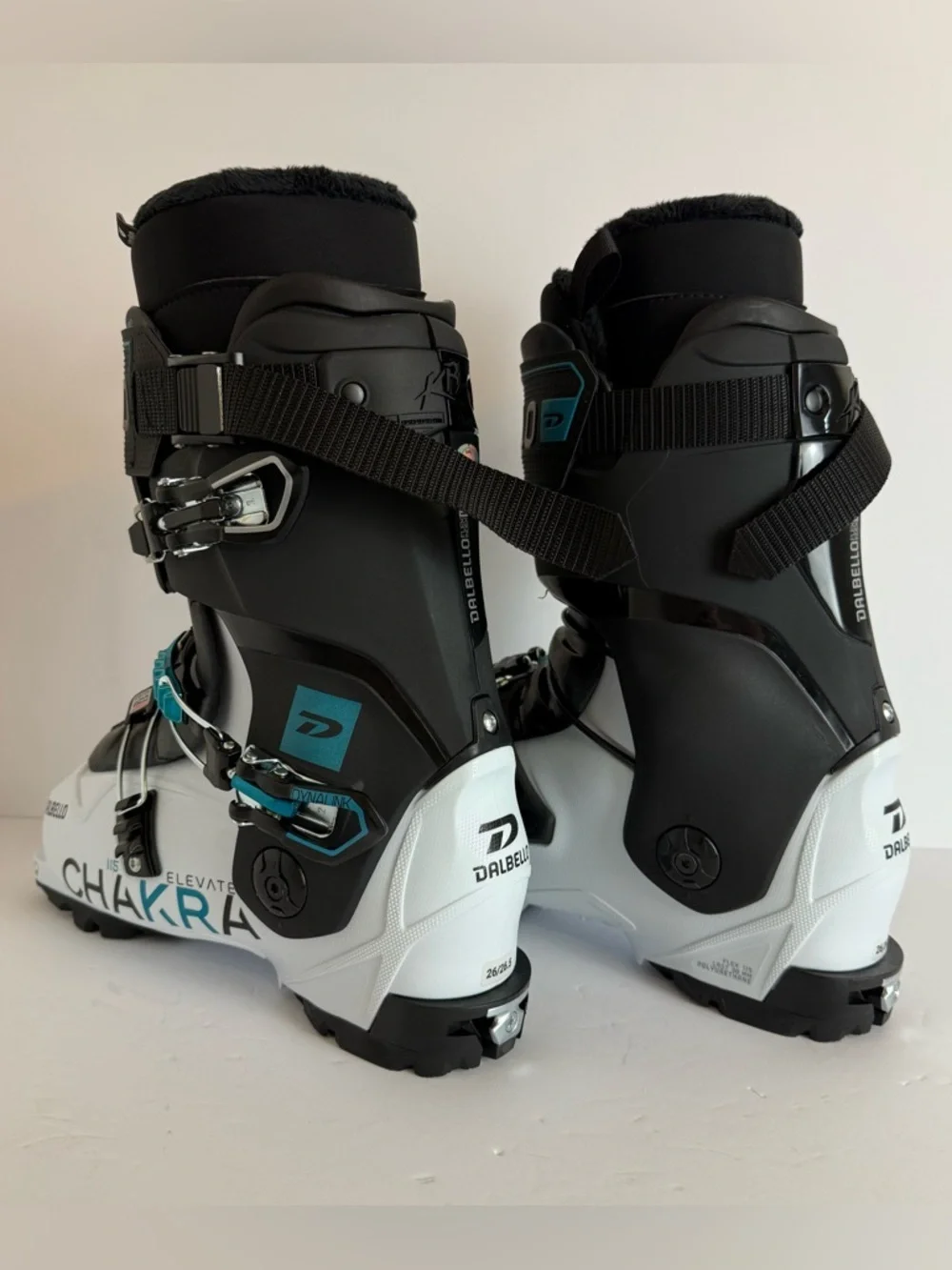 NWT DALBELLO Polar White & Black Chakra Elevate 115 T.I. ID Ski Boot
